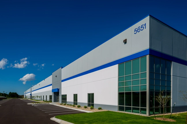 exterior of industrial building